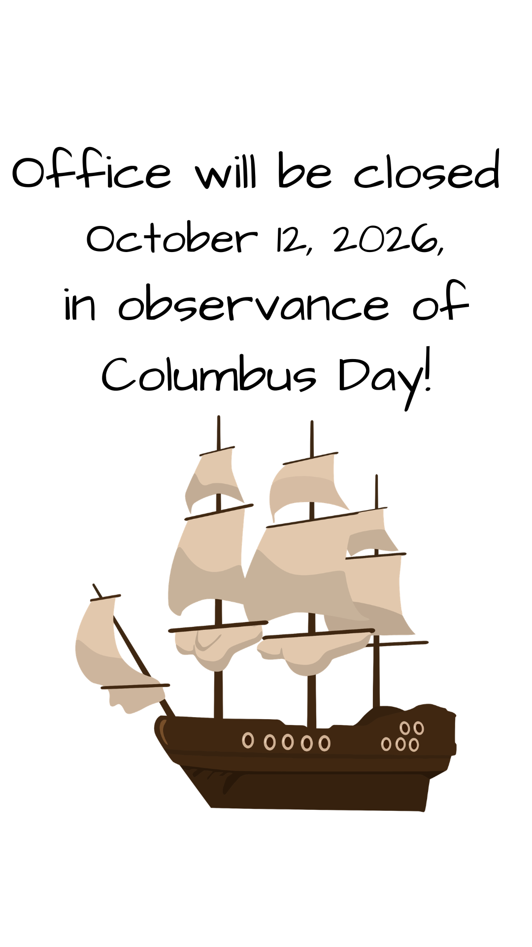 Closed Columbus Day